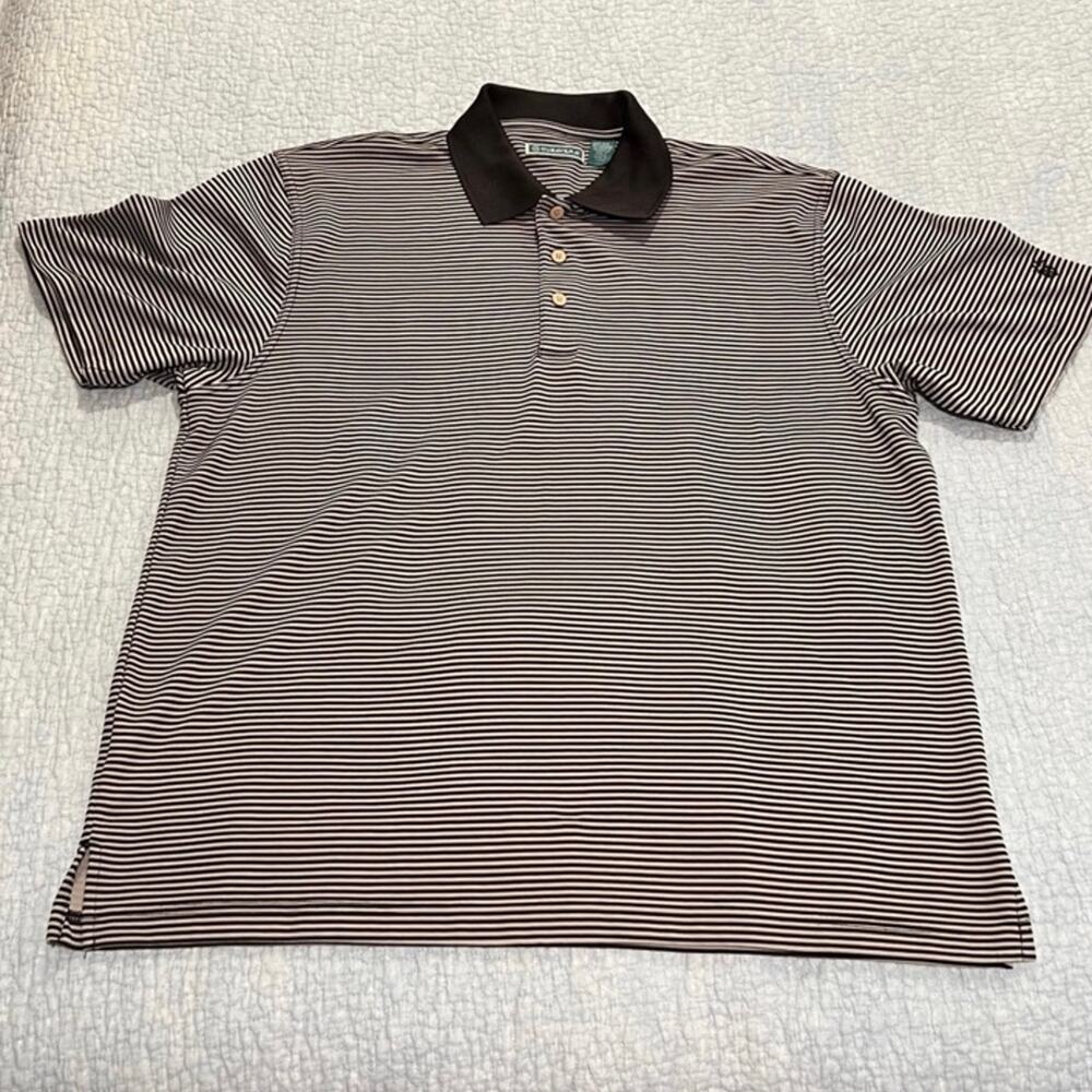 Cubavera Men's Size XL Striped Polo Shirt